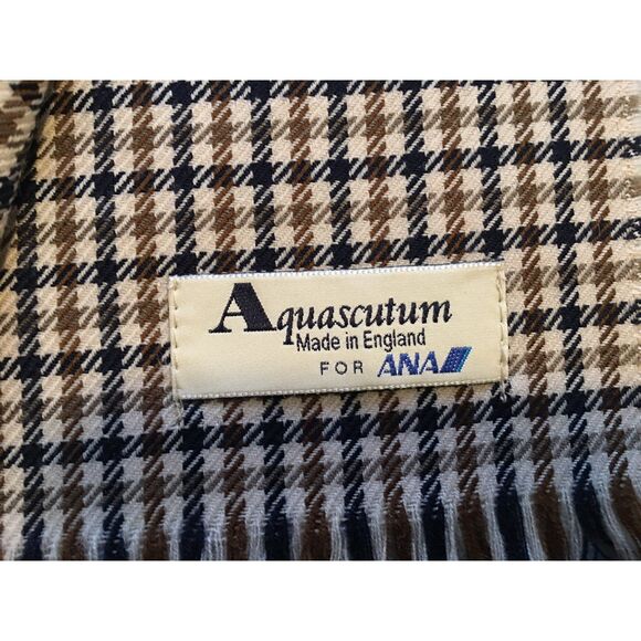 VINTAGE - AQUASCUTUM - SCARF - UNISEX - MADE IN ENGLAND - Picture 2 of 4